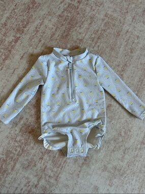 Carters 12 month lemon bodysuit swim